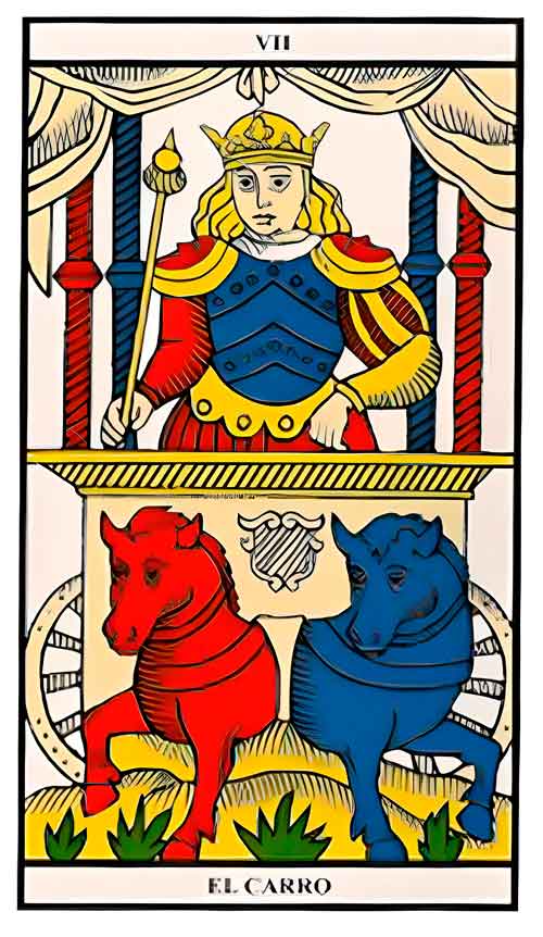el Carro - Tarot de Marsella