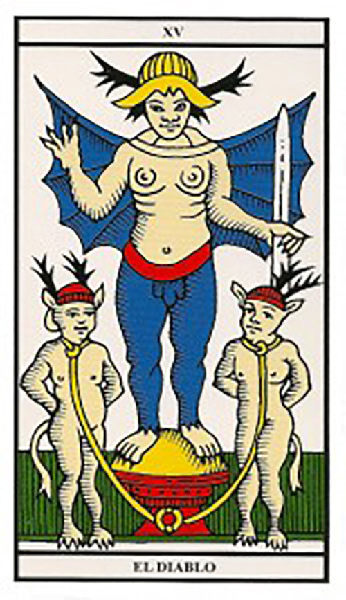el diablo tarot marsella