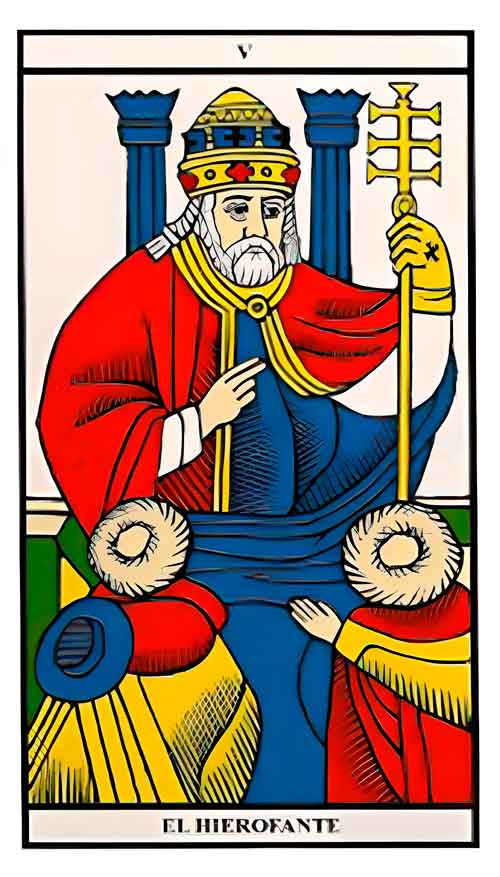 El Hierofante Tarot de Marsella