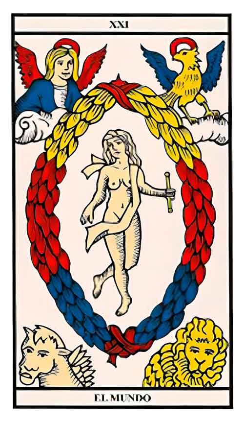 El Mundo - Tarot de Marsella