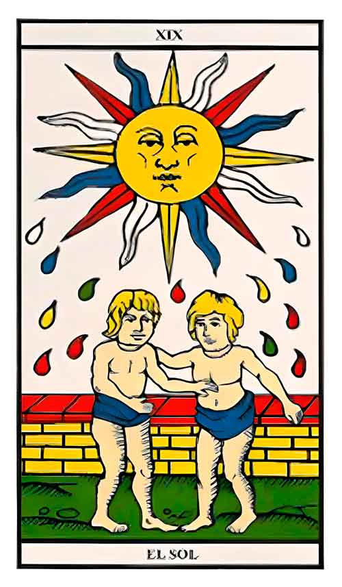 El Sol -Tarot de Marsella