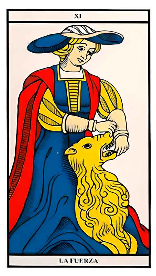 La Fuerza - Tarot de Marsella